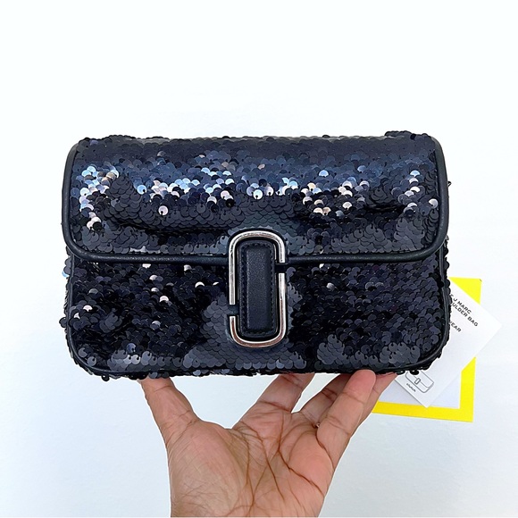 MARC JACOBS Black Sequin The Sequin J Bag - Picture 2 of 15